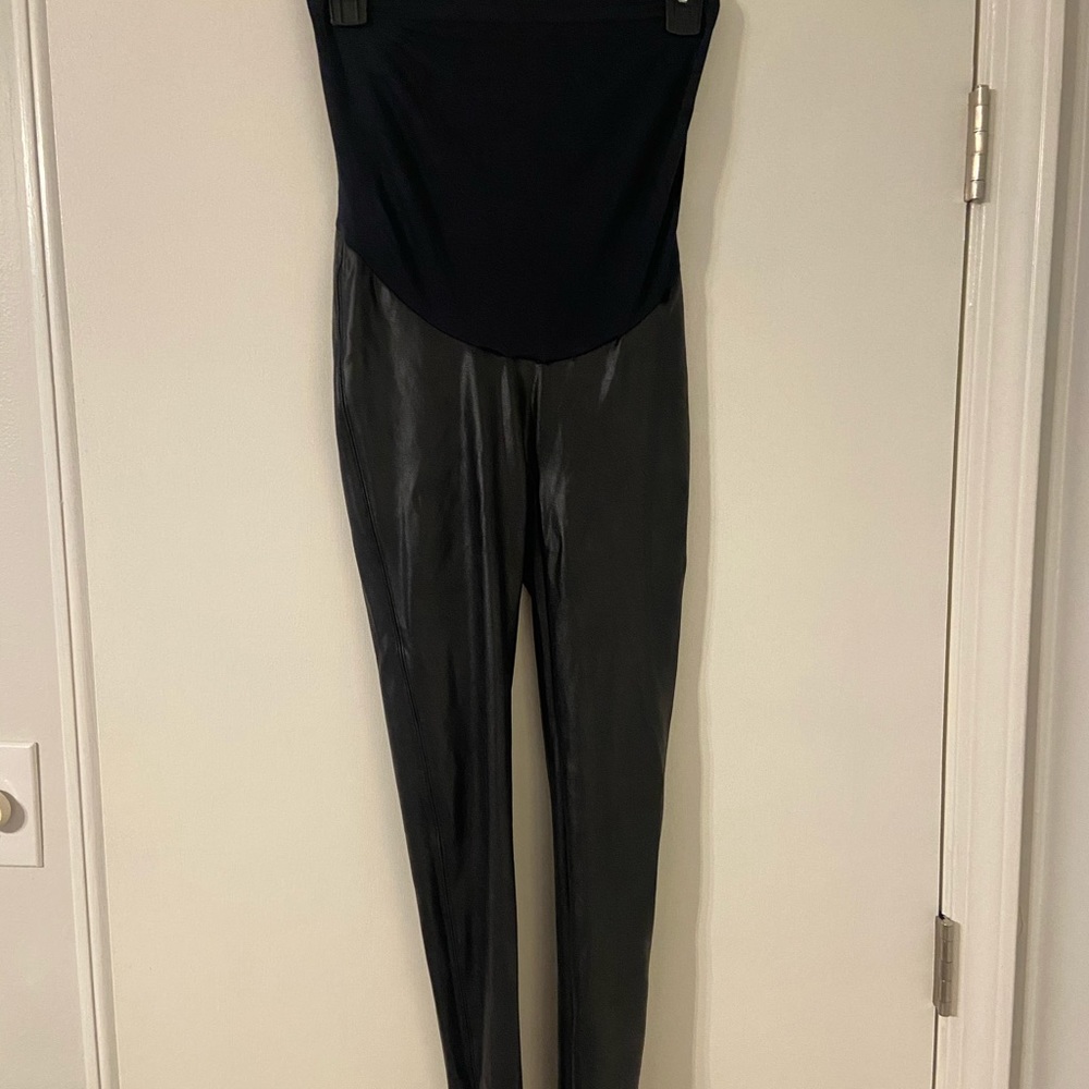 Maternity Faux Leather Leggings